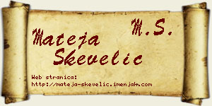 Mateja Skevelić vizit kartica